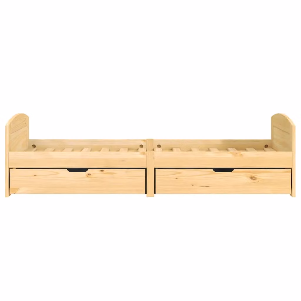 Berkfield Home IRUN Day Bed with 2 Drawers, Solid Pine Wood, Brown, W/D/H: 90 x 200 cm – 2