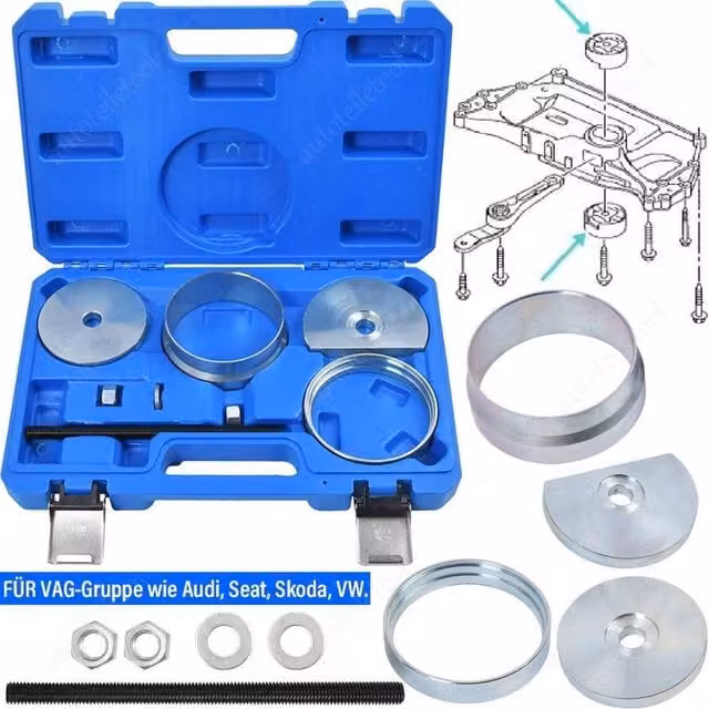 NESTLUNE Seat Audi Engine Mount Subframe Removal and Installation Puller in Blue, W: 1000 mm, D: 400 mm – 1