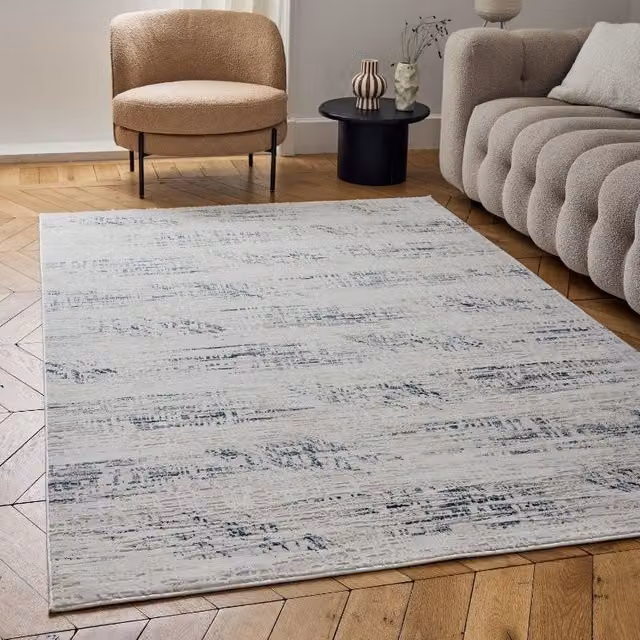 THE RUGS Carmel Abstract Area Rug in Blue, W/D/H: 170 x 120 cm