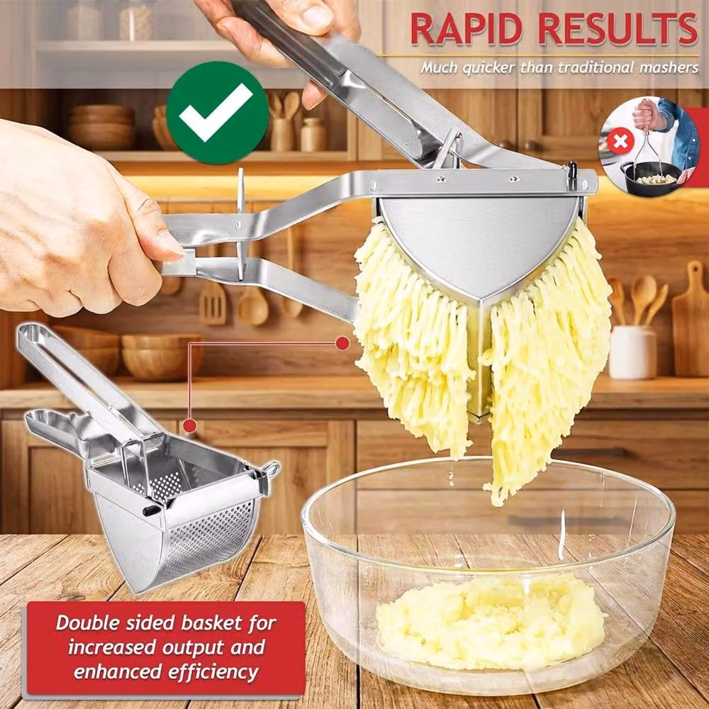 SPETLEK Stainless Steel Potato Ricer Masher in Silver – 2