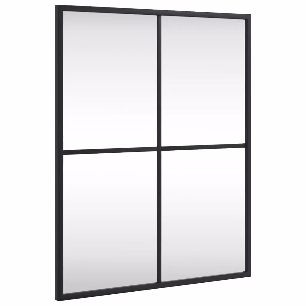 Berkfield Home Minimalist Rectangular Wall Mirror in Black, W: 40 cm, H: 50 cm – 2