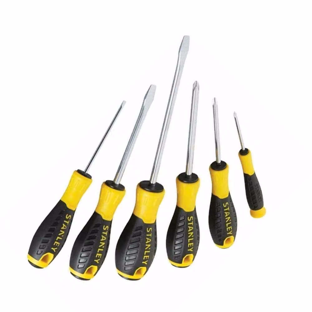 Stanley Essential Manual Screwdriver Set in Silver and Yellow – 2