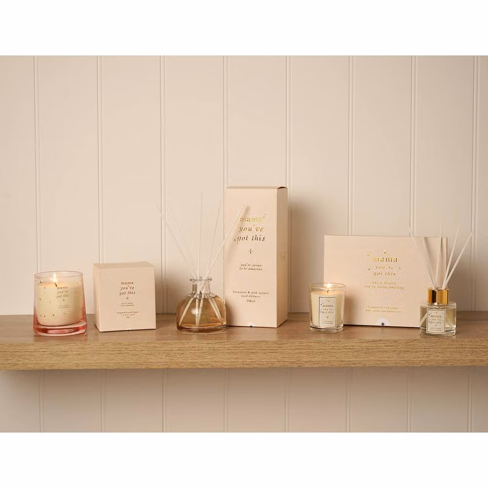 Bambino by Juliana Mama You Got This Reed Diffuser, 150ml, Brown, White and Gold – 3