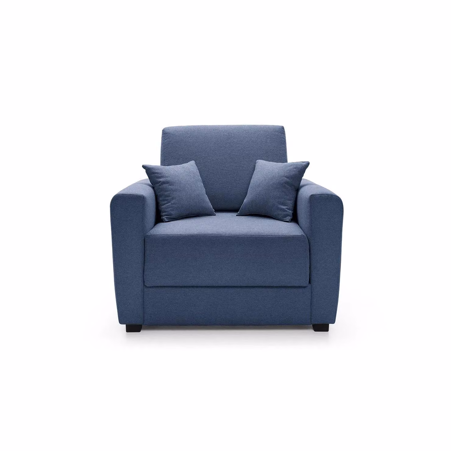 Abakus Direct Olly Single Linen Sofa Bed in Dark Blue – 2