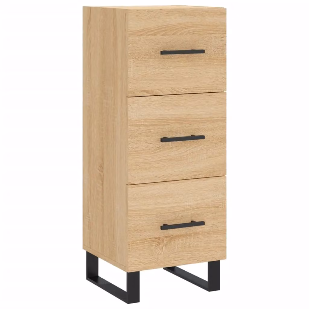 Berkfield Home Sonoma Oak Sideboard in Brown, W/D/H: 34.5 x 34.5 x 90 cm – 2
