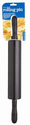 KitchenCraft Non-Stick Metal Revolving Rolling Pin, Black – 2