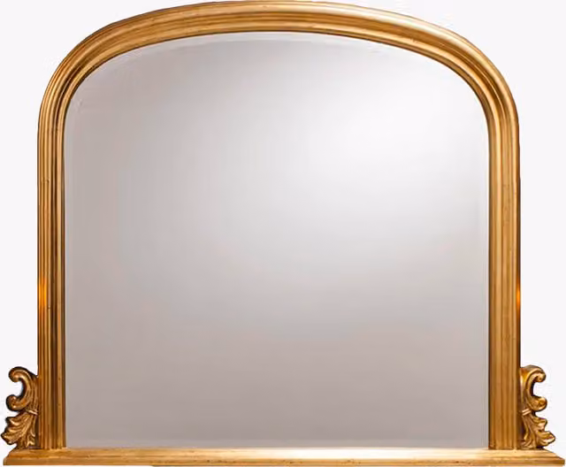 Perch & Parrow Antique Gold Wall Mirror