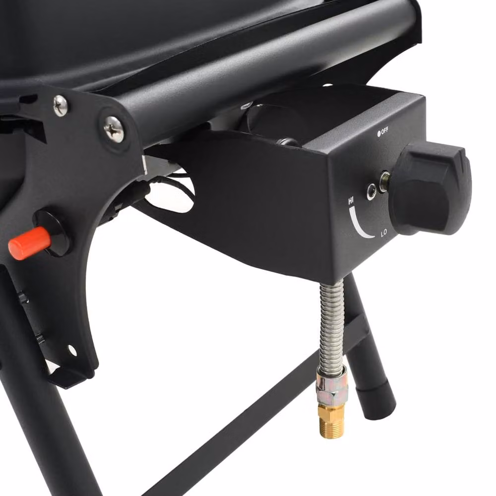 Berkfield Home Portable Tabletop Propane Gas BBQ Grill with Cooking Zone, Black – 5