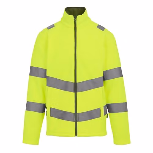 Regatta Men's Pro Contract Thor Hi-Vis Fleece Jacket in Yellow, Size XXL, EN ISO 20471 Class 3