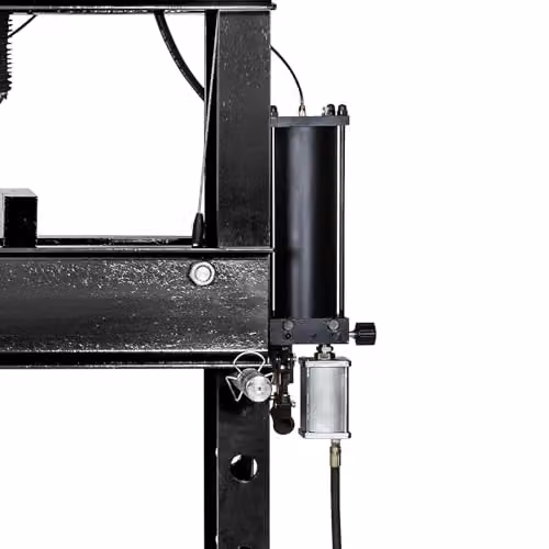 SIP 45 Ton Hydraulic Floor Workshop Press with Pneumatic Assistance and Foot Operation, Black – 4