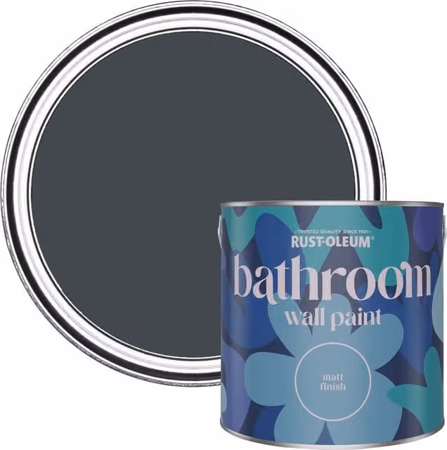 Rust-Oleum After Dinner Green Matt Water-Based Bathroom Wall and Ceiling Paint, 2.5 l – 1