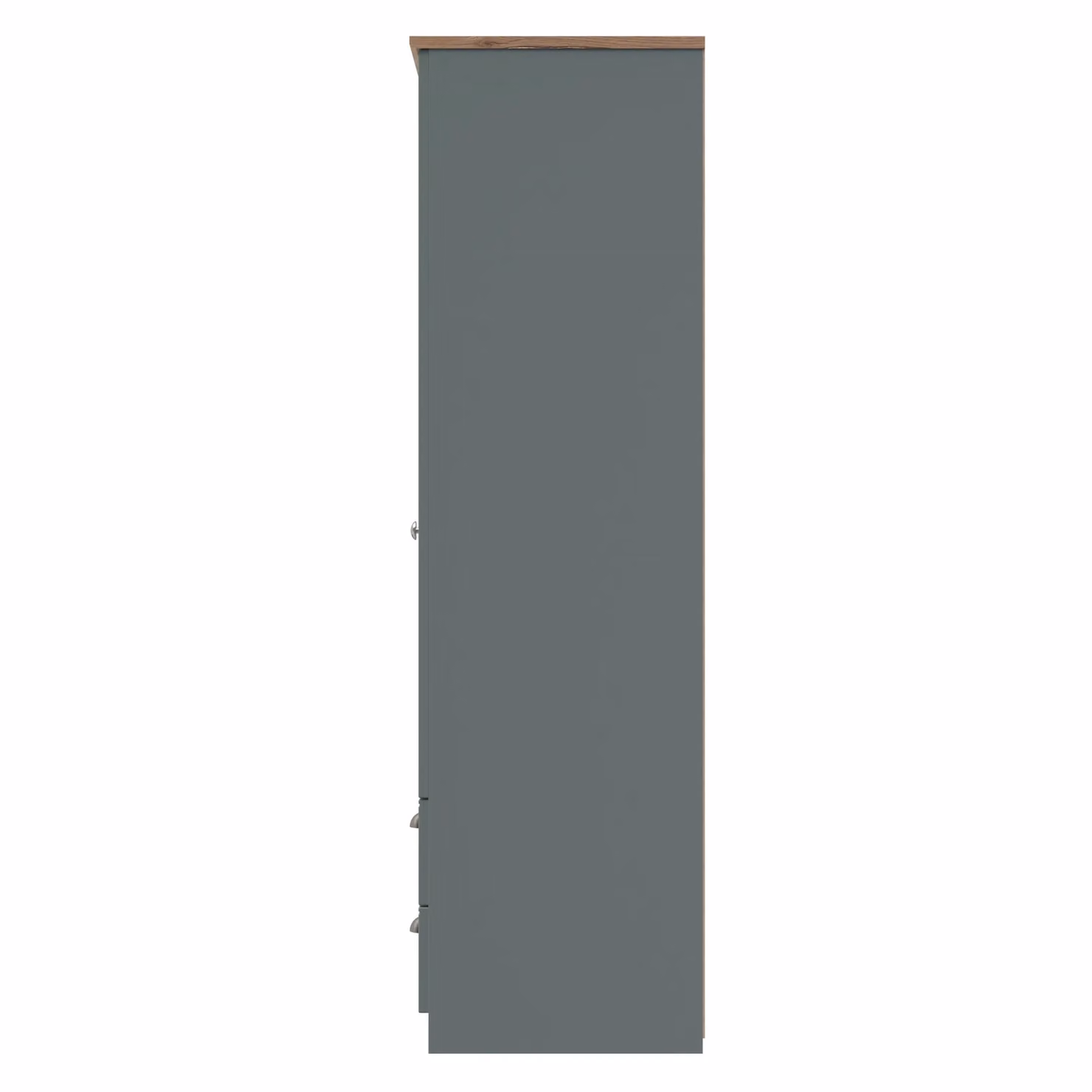 2 U Albert Triple Plain Wardrobe with Drawers in Pale Green, Ready Assembled – 2