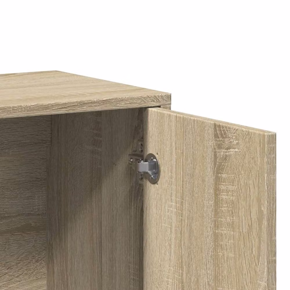 Berkfield Home Set of 2 Sonoma Oak Sideboards in Light Brown, W/D/H: 60 x 31 x 70 cm – 2