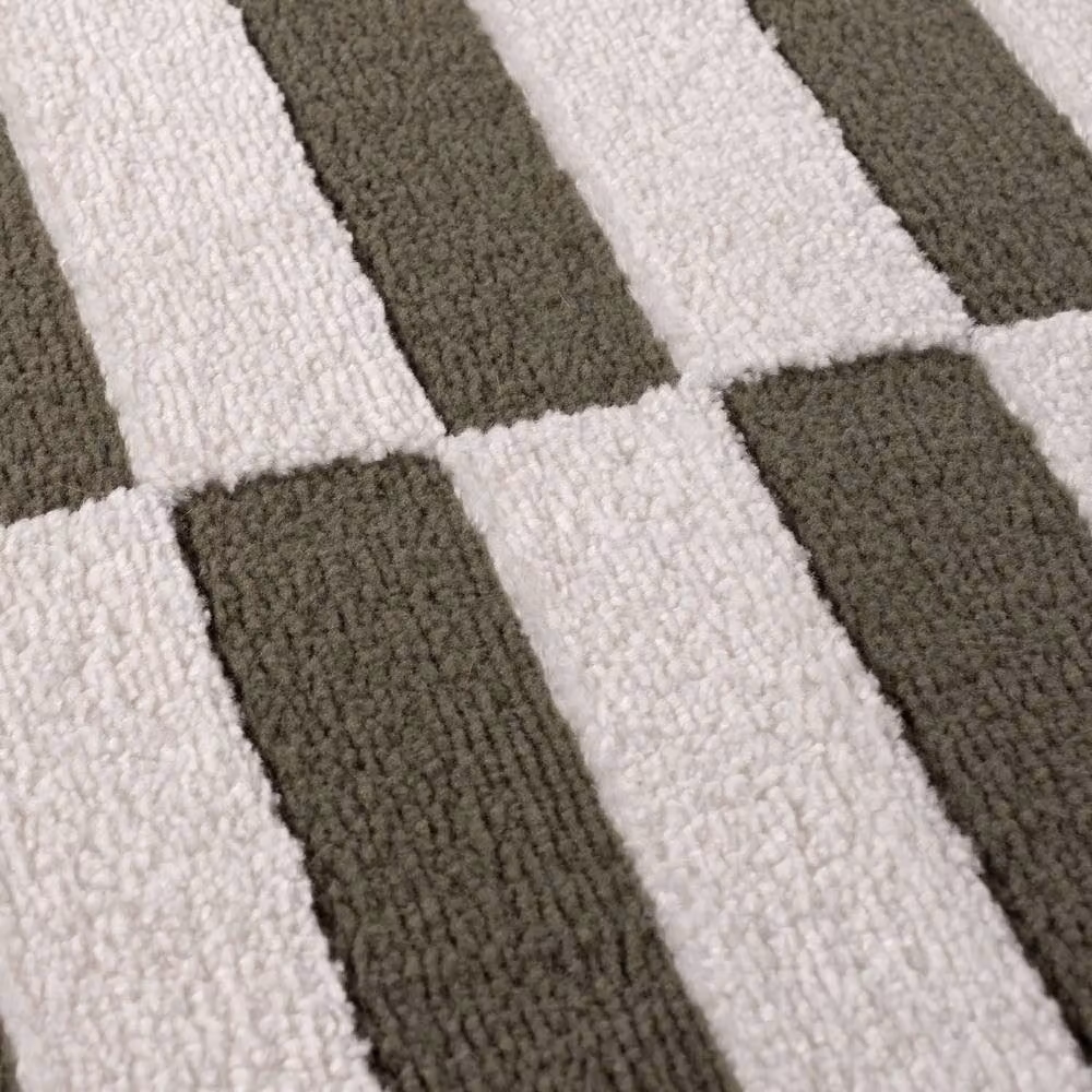 THE RUGS Loft Striped Living Room Area Rug in Green, W: 160 cm, D: 230 cm – 3