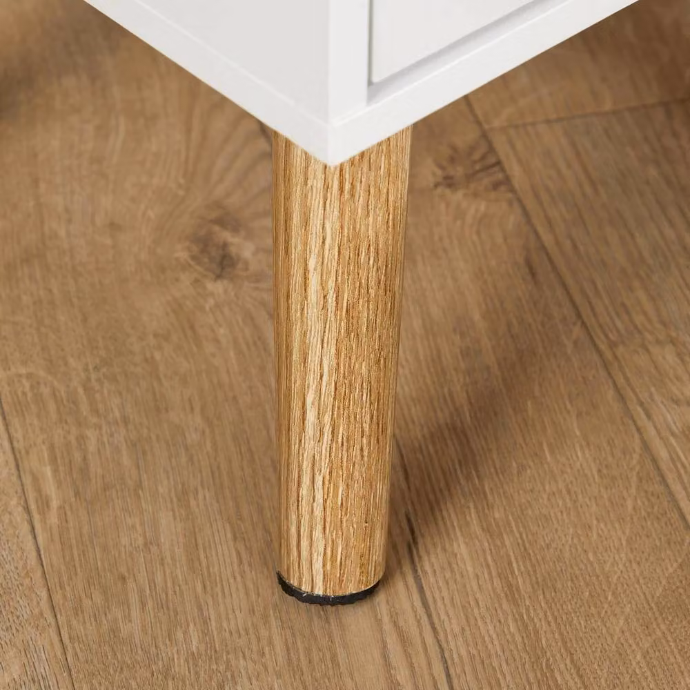 FORGEVIO Pair of White 2-Drawer Modern Bedside Cabinets – 3