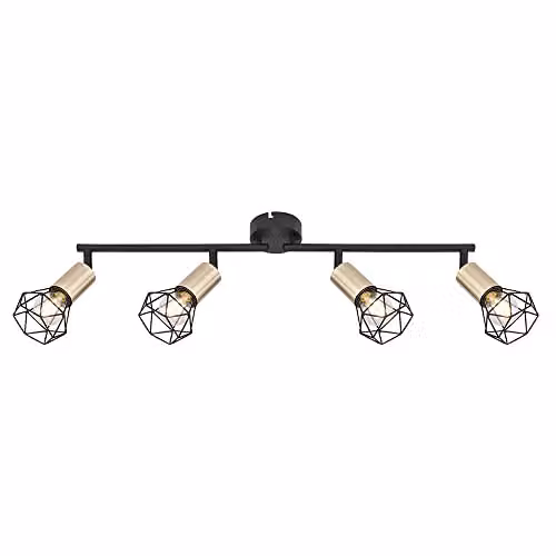 Globo Lighting Antique Black and Gold Brass Metal Ceiling Spotlight for your Bedroom – 1