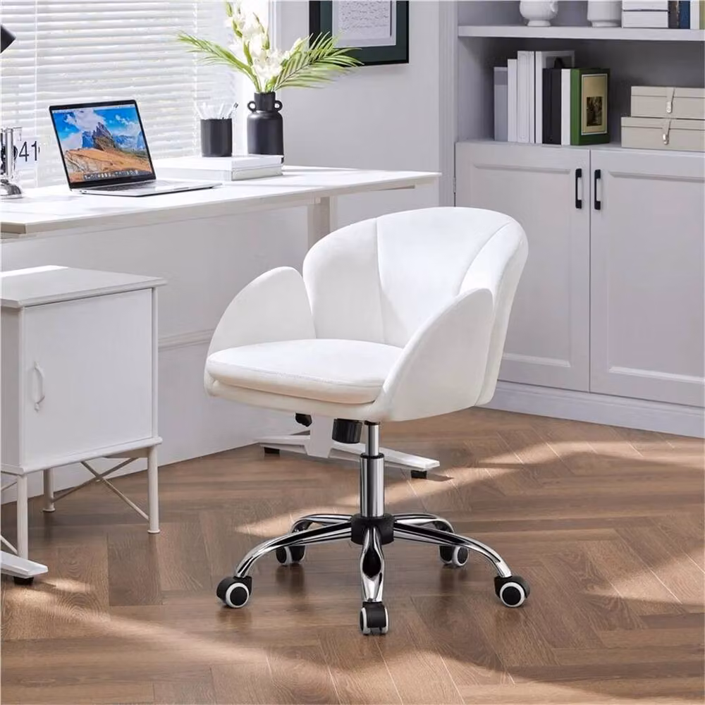 Kelvenix Snowy Swivel Task Chair in Cool White – 2