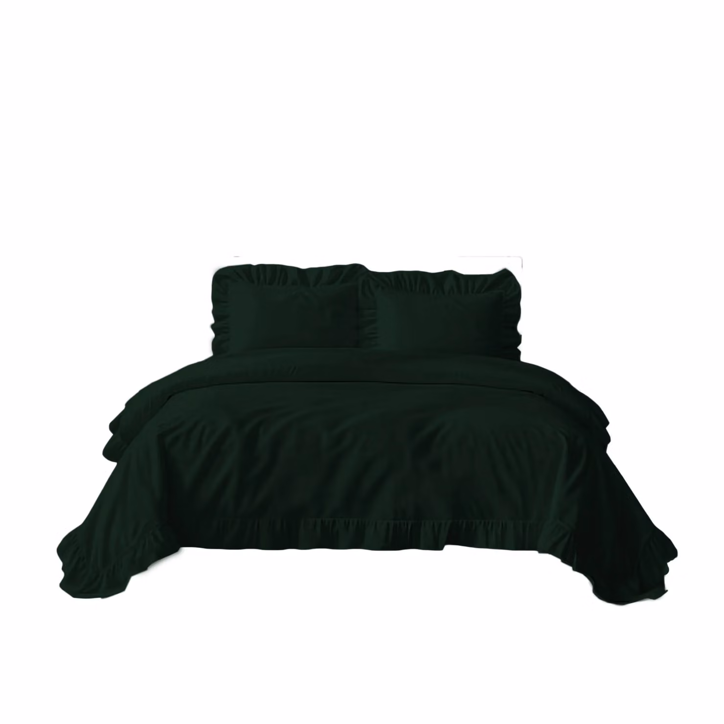 Snug City Green Polycotton Duvet Cover and Pillowcase Set, Single, W: 90 cm, H: 200 cm – 2