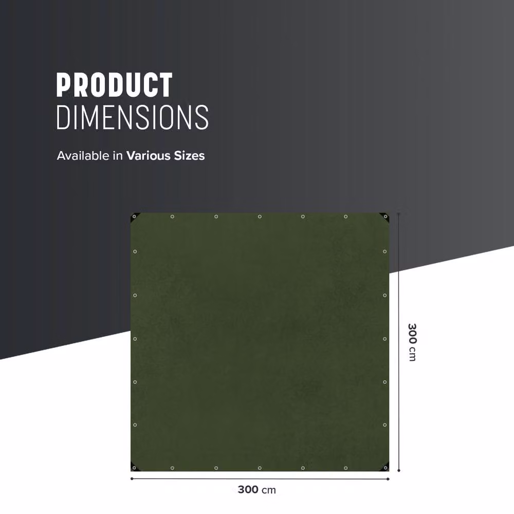 Keplin Waterproof Tarpaulin Cover Sheet 70GSM Blue and Green 2x3m – 2