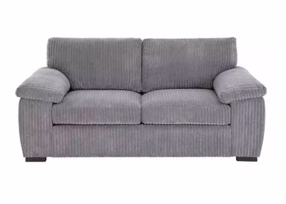 LUXURY LIFE Amalfi 3 Seater Sofa in Grey Jumbo Cord Fabric – 2