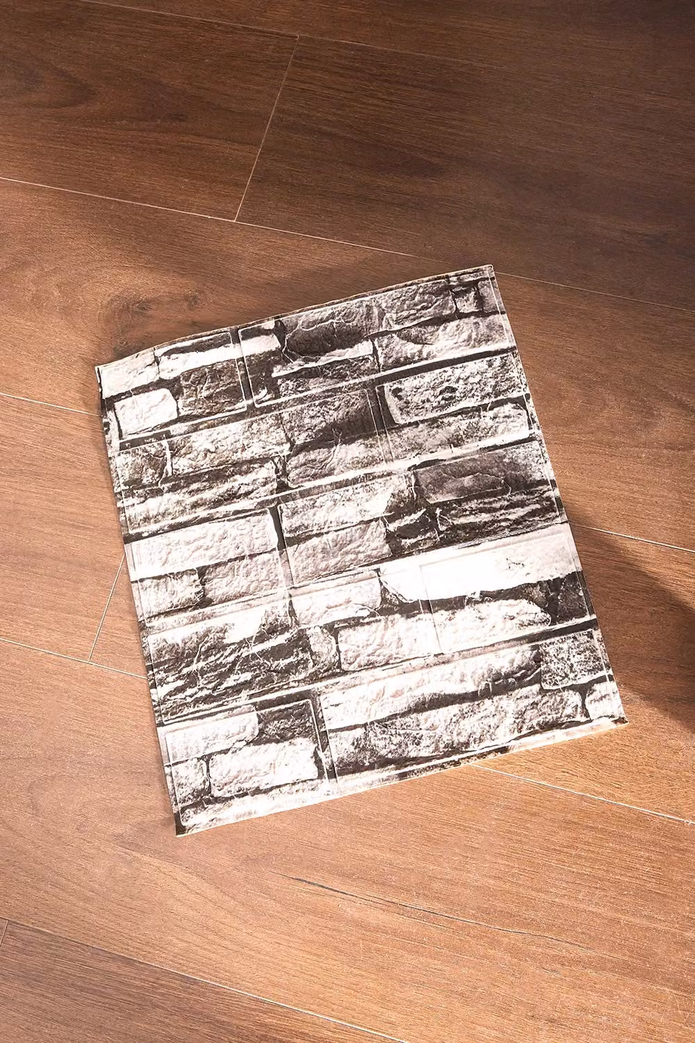 Living and Home 15-Piece Self-Adhesive 3D Brick Effect Wall Panels in Grey Stone Look XPE Foam – 4