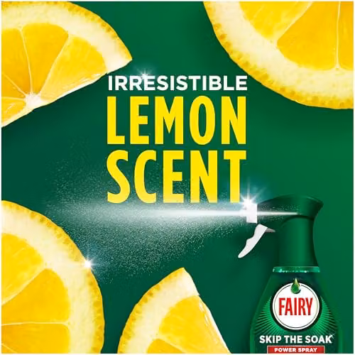 Fairy Skip the Soak Dish Power Spray Lemon 650 ml – 7