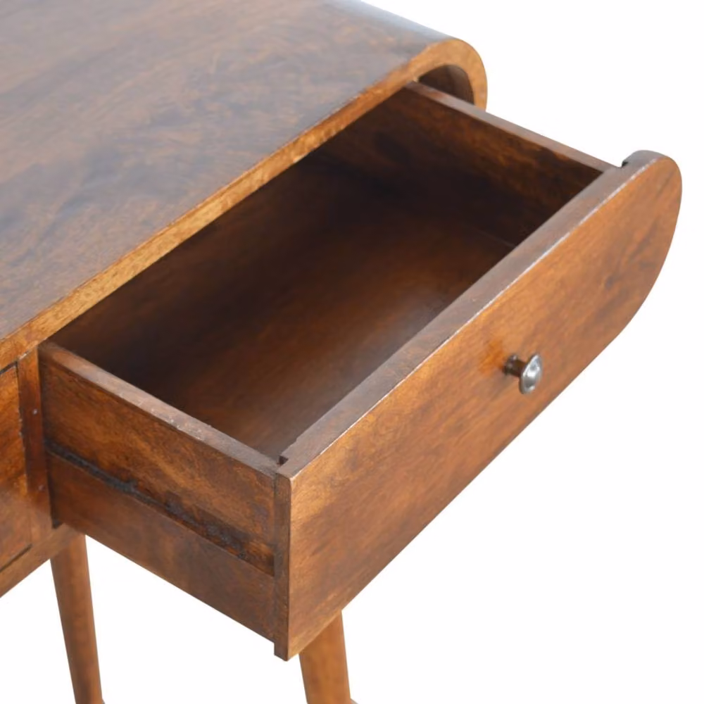 Wyld Haus Como Oval Mango Wood Console Table in Brown – 5