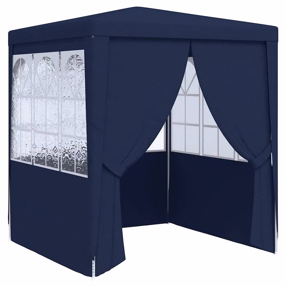 Berkfield Home Professional Party Tent with Side Walls, Blue, 2.5 x 2.5 m – 2
