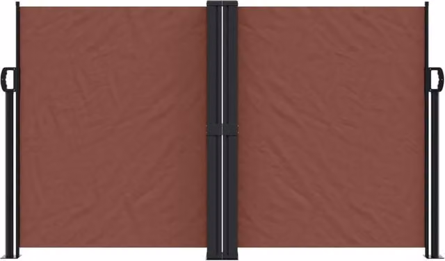 Berkfield Home Retractable Side Awning in Brown, W/H: 600 x 140 cm