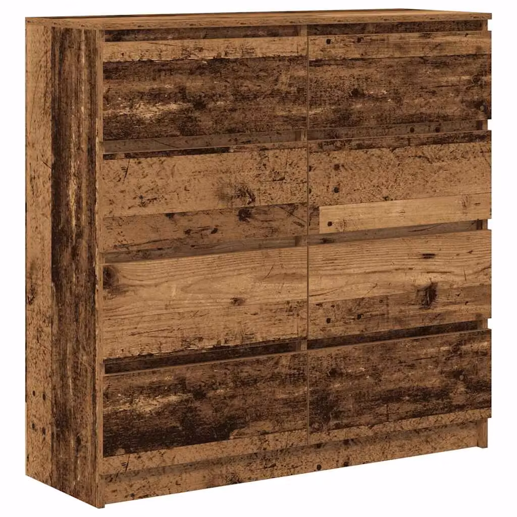Berkfield Home Old Wood Sideboard in Brown, W/D/H: 100 x 35 x 99 cm – 2