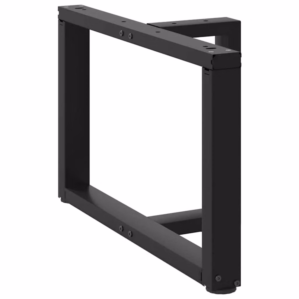 Berkfield Home T-Shaped Coffee Table Legs, 2 Pieces, Black Steel, W: 70 cm, D: 25 cm, H: 42-43 cm – 3