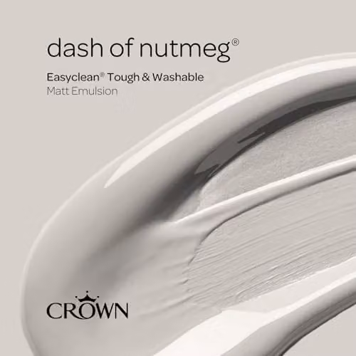 Crown EASYCLEAN Matt Emulsion Wall Paint, Beige, 2.5L – 2