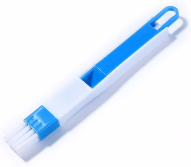 KDMD 2 in 1 Mini Dustpan and Brush for Keyboard Vents and Sliding Doors, Blue – 1