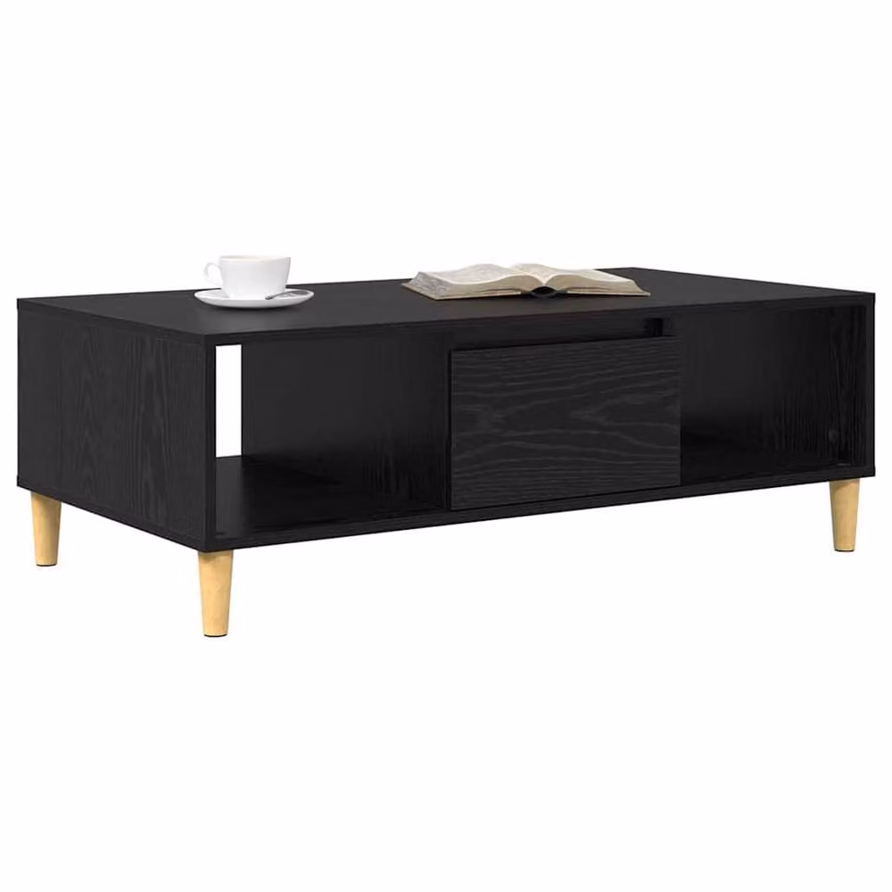 Berkfield Home Storage Unit with Door in Black Oak Engineered Wood – 3