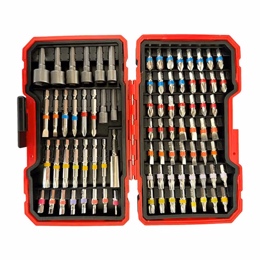 Ventryn 83-in-1 Magnetic Steel Screwdriver Bit Set with Torx, Hex and Phillips Bits in Multicolour – 4