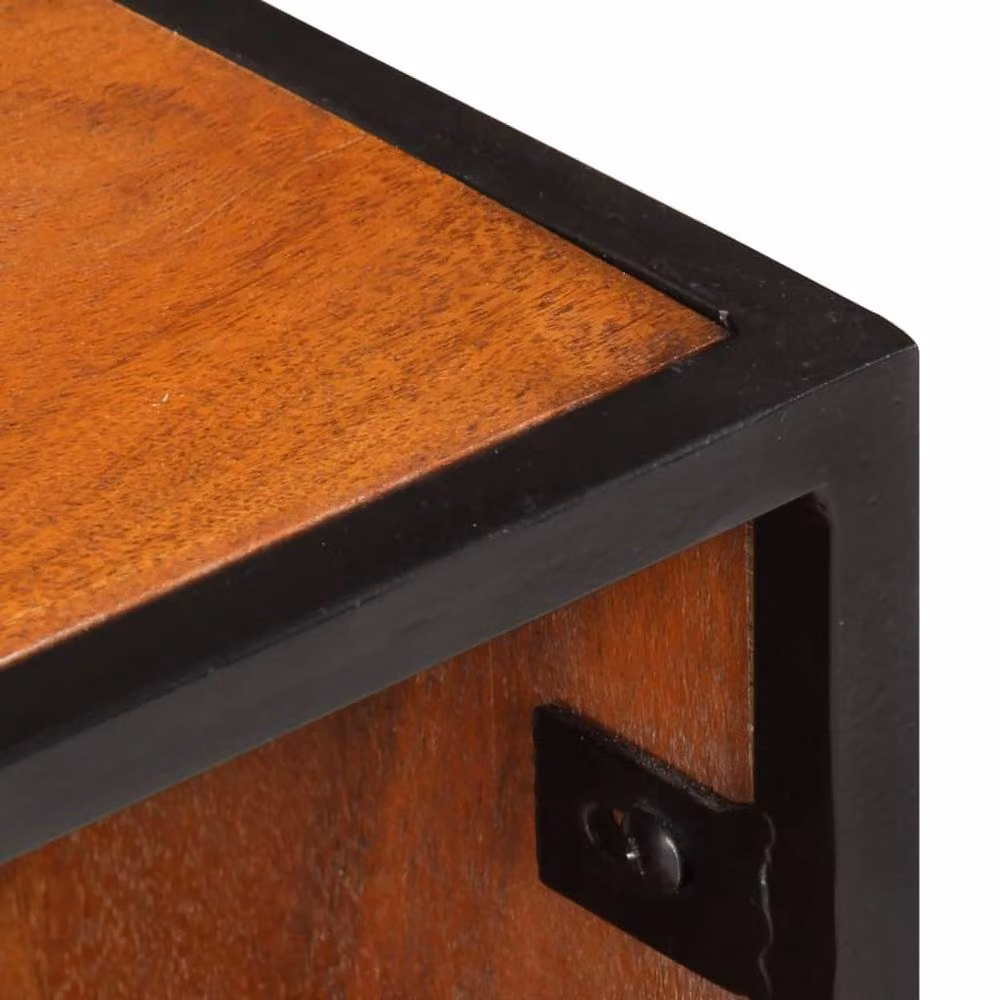 Berkfield Home Bed Cabinet in Brown Solid Acacia Wood, W/D/H: 40 x 30 x 50 cm – 4