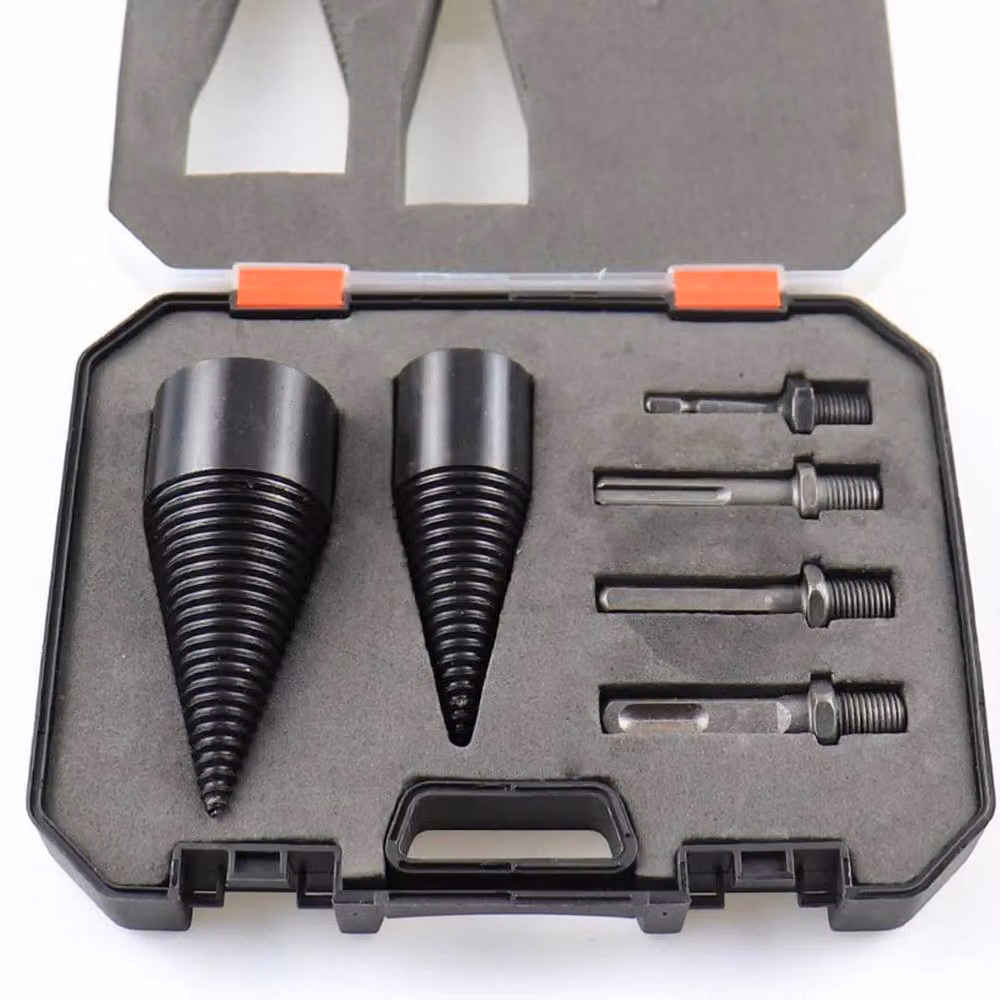 FLAVORA Black Electric Hammer Drill Bit for Firewood Splitting, W: 520 mm – 6