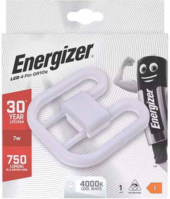 Energizer 7W 4-Pin LED Tube Lamp, White