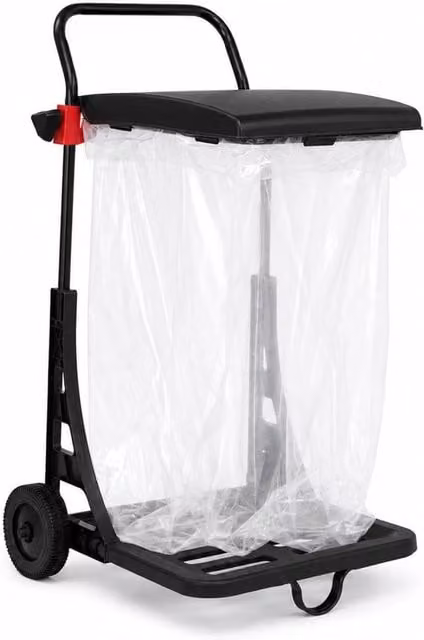 Oypla Garden Waste Bag Holder Rubbish Trolley Cart in Black – 1