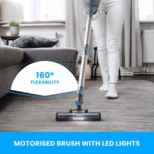 Vytronix EBCV6 3-in-1 Cordless Bagless Stick and Handheld Vacuum Cleaner, Blue and Silver – 2