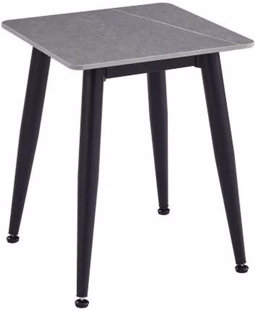 Havendro Grey Sintered Stone Side Table with Matt Ceramic Top, W/D/H: 45 x 45 x 56 cm – 1
