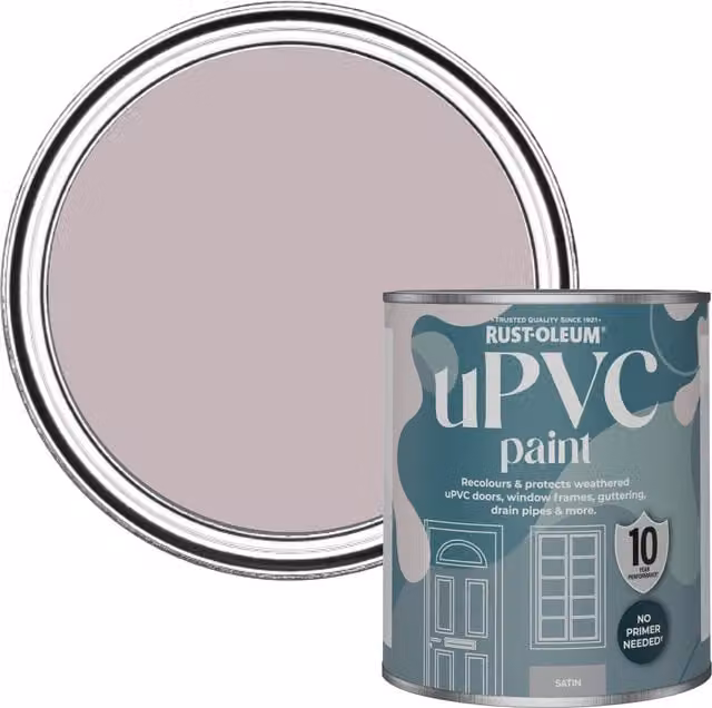 Rust-Oleum UPVC Paint in Satin Finish, Purple, 0.75 l