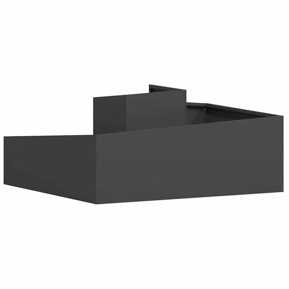 Berkfield Home Large Black Metal Decorative Inlays Planter Tub – 5