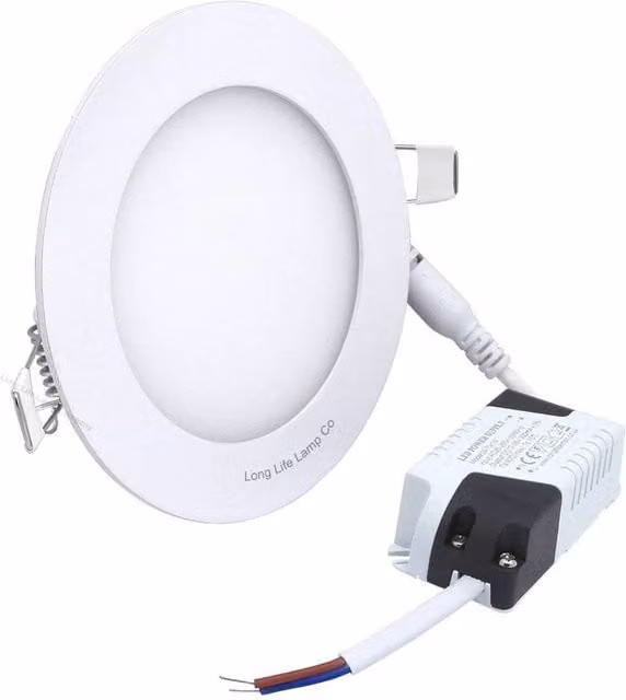 SPETLEK Round LED Ceiling Downlight, Cool White, White