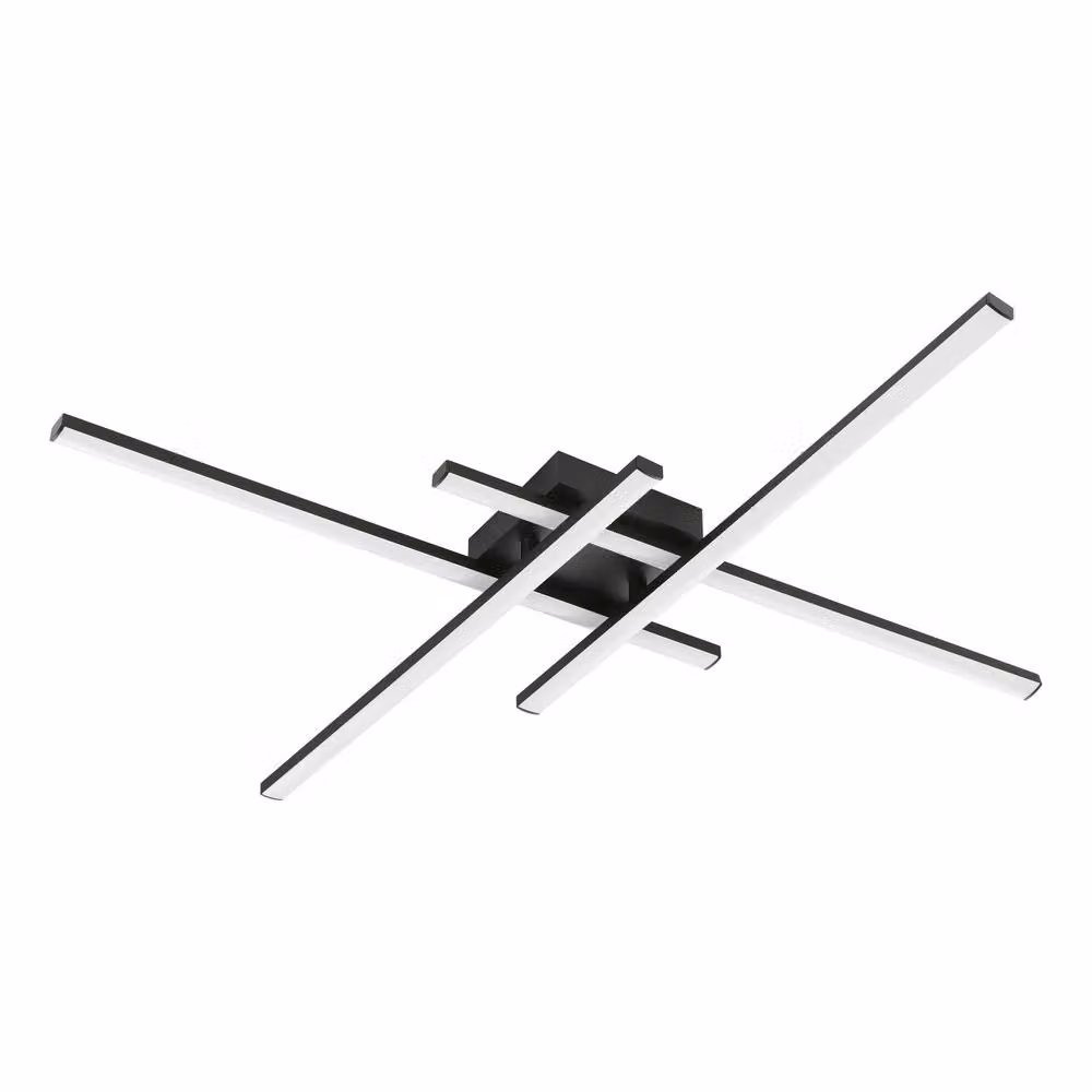 Eglo Vascella Square LED Ceiling Light in Black – 2