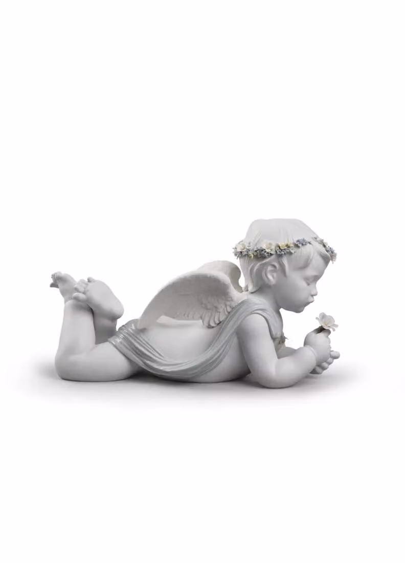 Lladró My Loving Angel White Porcelain Figurine