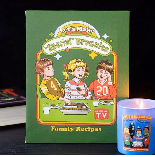 KDMD Let's Make Brownies Canvas Plaque by Steven Rhodes, Green, W: 19 cm, H: 25 cm – 1