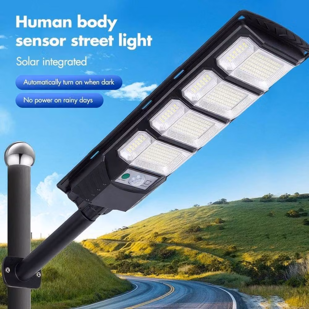FLAVORA LED Solar Street Light with Motion Sensor, Black Outdoor Garden Security Lamp – 2