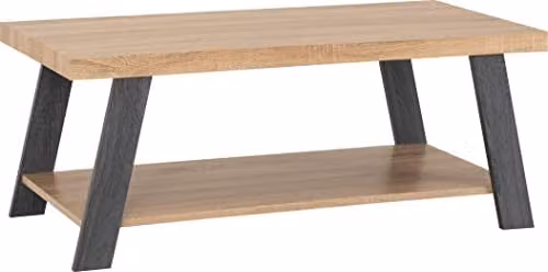 Seconique Eddie Rectangular Coffee Table in Oak and Grey