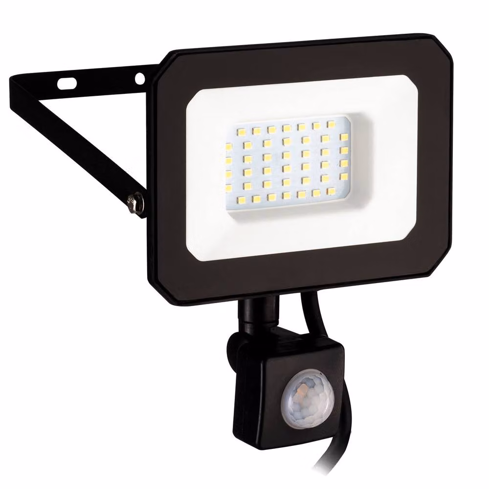 Eglo LED 30W Floodlight with Motion Sensor in Black – 2